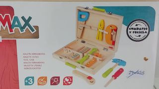Maletin herramientas juguete madera