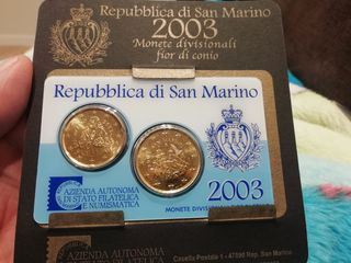 20+50 Céntimos. San Marino 2003