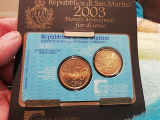 20+50 Céntimos. San Marino 2003