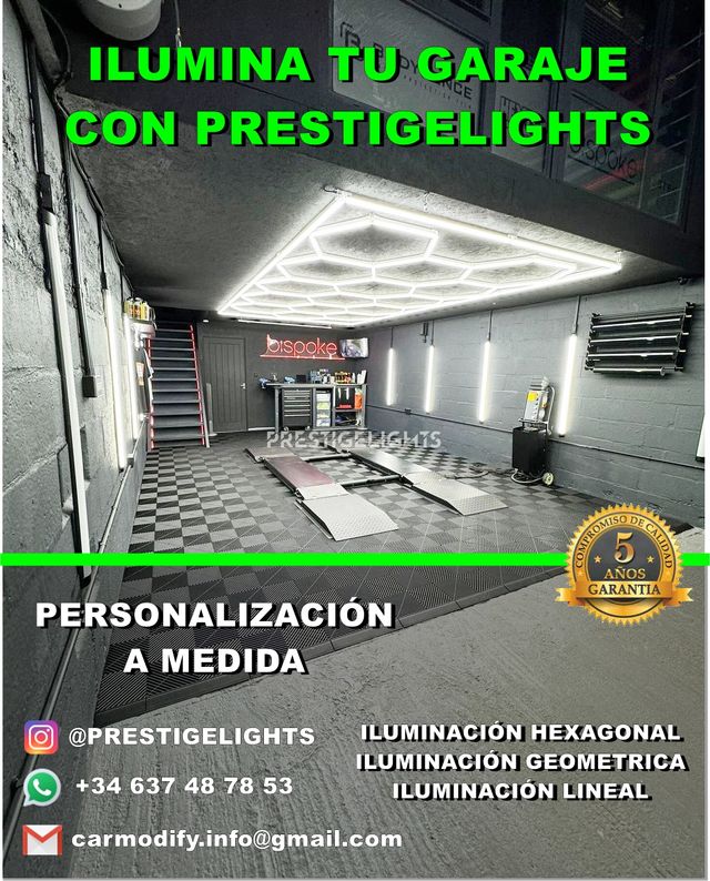 Suelos modulares e iluminación led