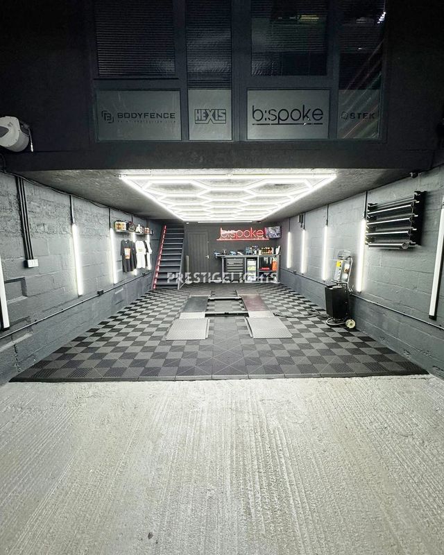 Suelos modulares e iluminación led