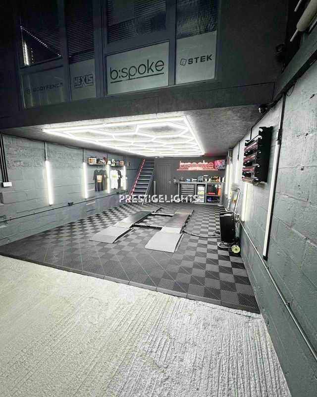 Suelos modulares e iluminación led