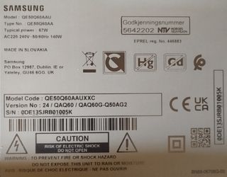 DESPIECE TV SAMSUNG QE50Q60AAU.