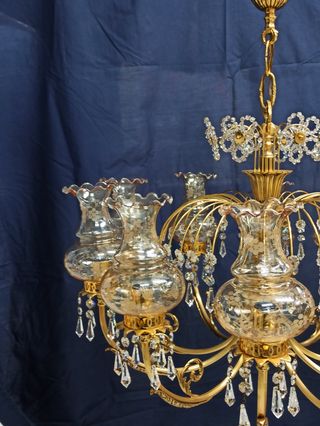 Araña de Bronce vintage