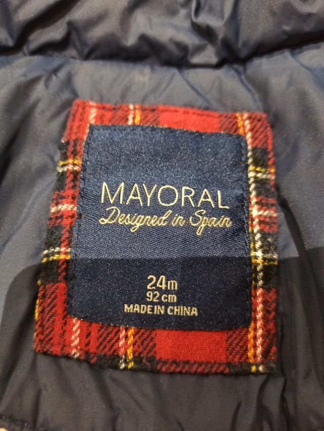 Abrigo niño Mayoral
