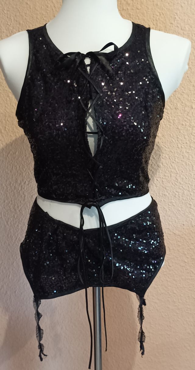 13-Disfraz Conjunto Cabaret