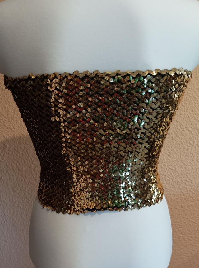 15- Top Lentejuelas Doradas