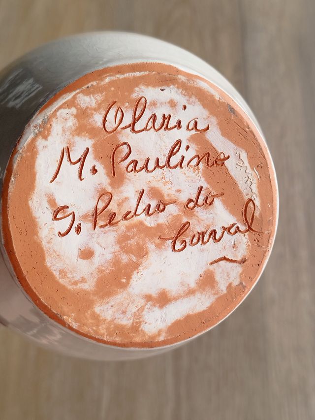 Regador de barro branco - Artesanato