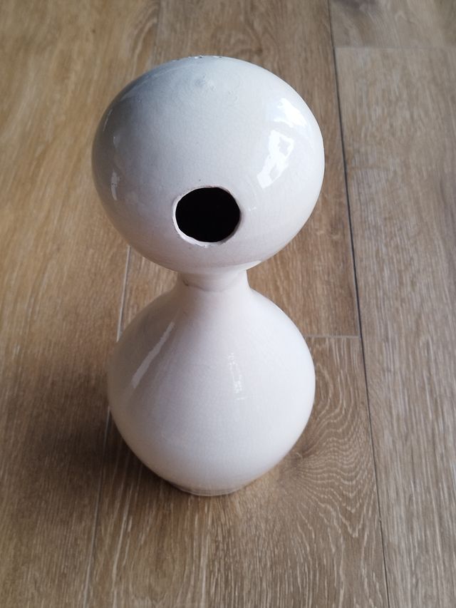 Regador de barro branco - Artesanato