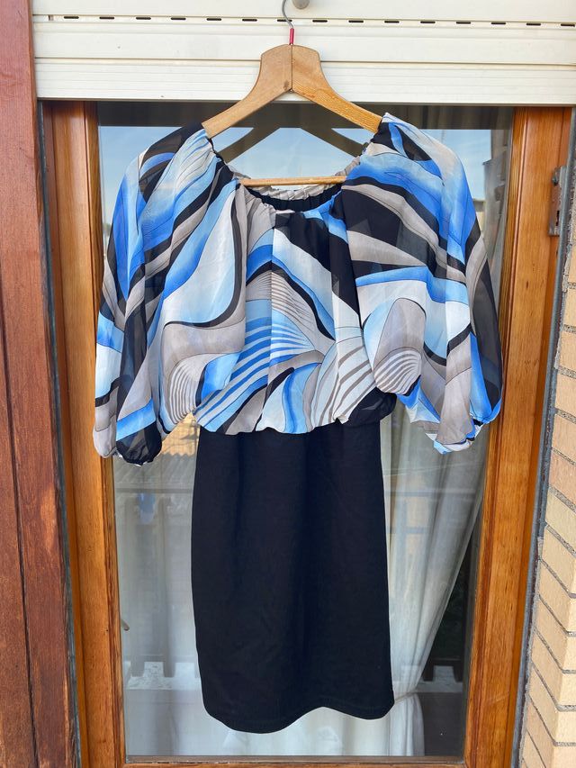 Bodyflirt vestitino estivo donna XS blu nero