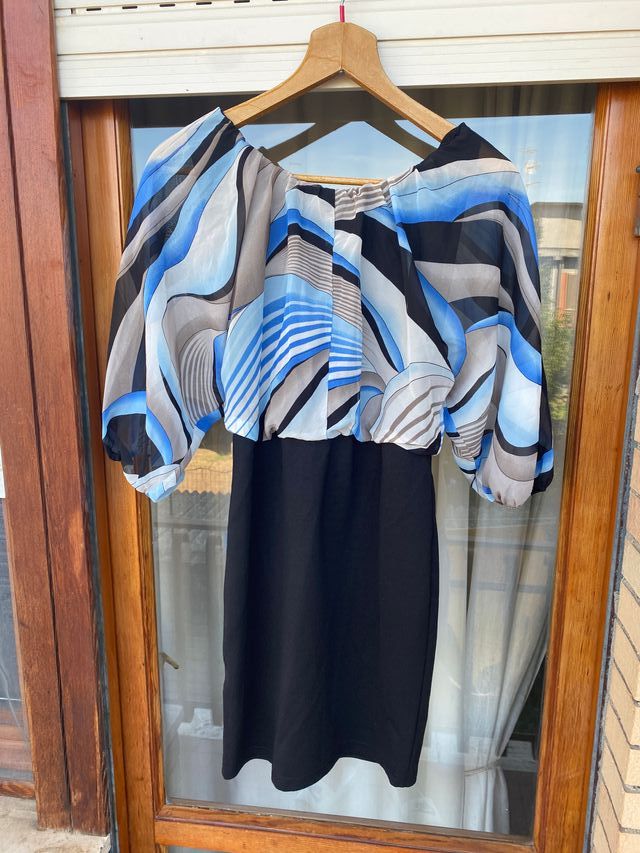 Bodyflirt vestitino estivo donna XS blu nero