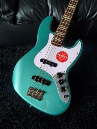 Squier jazz bass activo Affinity mystic seafoam