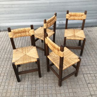 Sillas enea esparto rusticas vintage