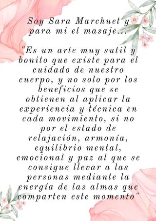 QUIROMASAJISTA A DOMICILIO