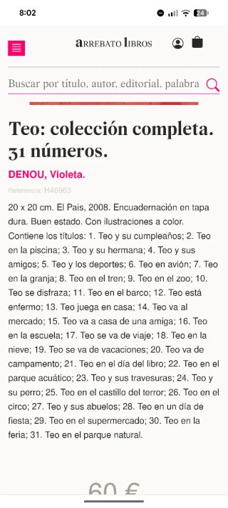 Pack 4 libros infantiles TEO