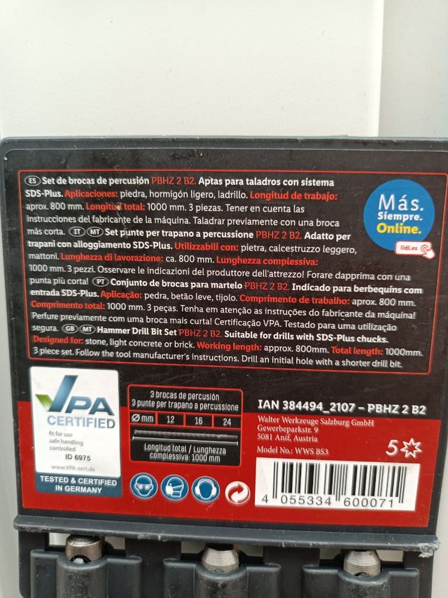 1 Metro Brocas Largas PARKSIDE 