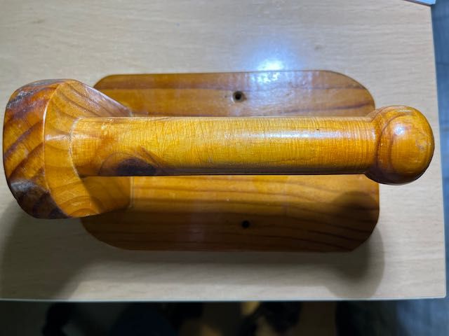 Juego para baño artesanal en madera