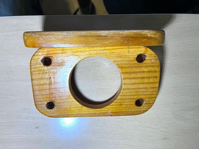 Juego para baño artesanal en madera