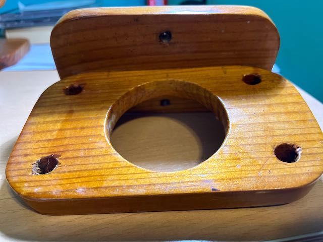 Juego para baño artesanal en madera