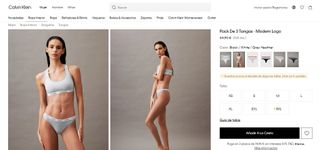 Tangas CALVIN KLEIN (Pack de 3)