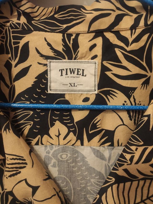 Camisa estampada manga corta Tiwel