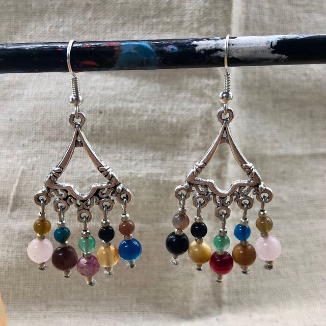 Pendientes de ágatas