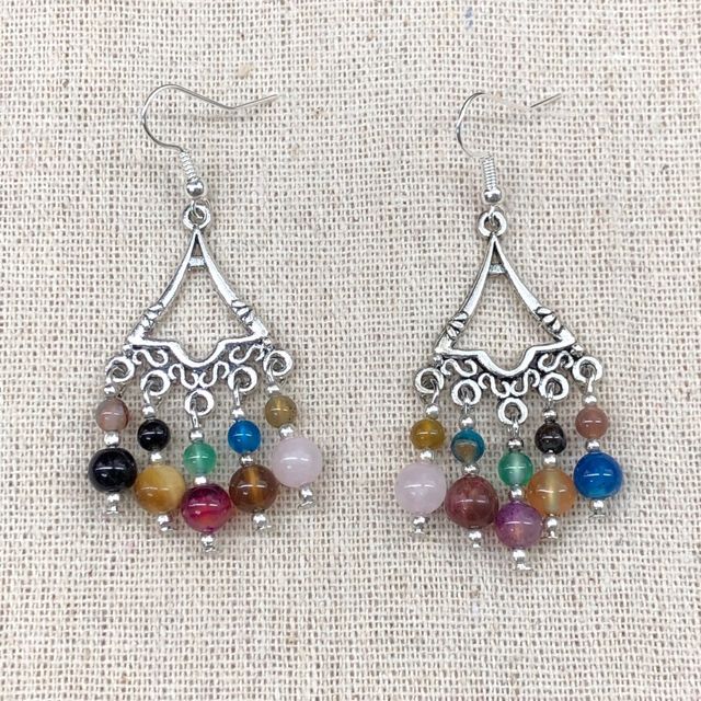 Pendientes de ágatas