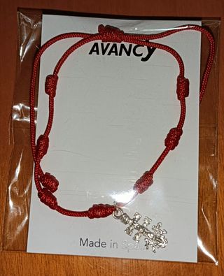 Pulsera 7 nudos cruz de Caravaca plata
