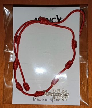 Pulsera 7 nudos cruz de Caravaca plata