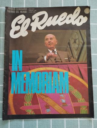 Revista EL RUEDO muerte de Franco 25 nov. 1975