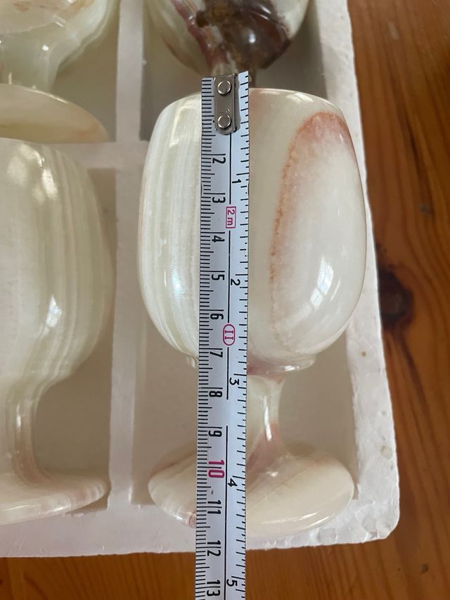 Copas alabastro grandes y antiguas