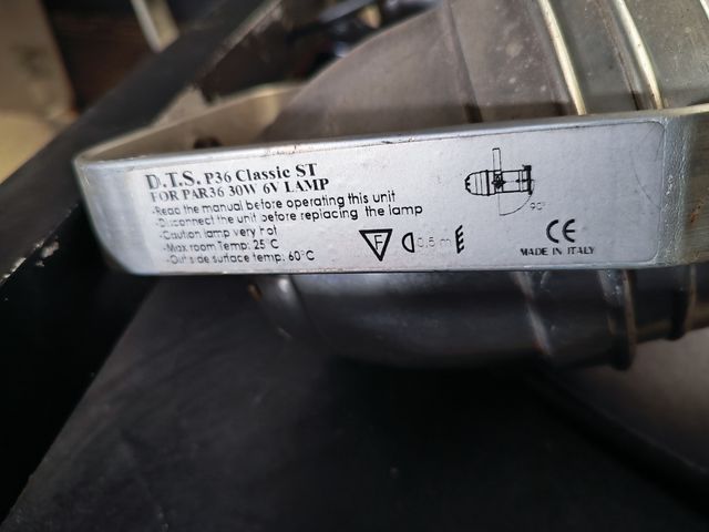 2 Barras foco par36 largo con lamparas