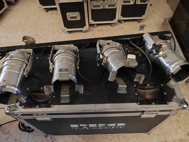 2 Barras foco par36 largo con lamparas