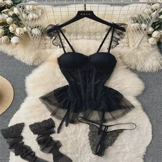 Vestido de noche plisado con tirantes para mujer