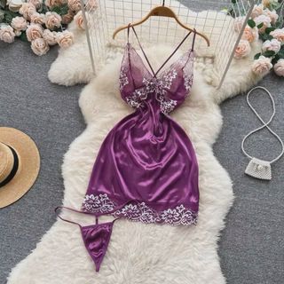 Vestido de noche plisado con tirantes para mujer