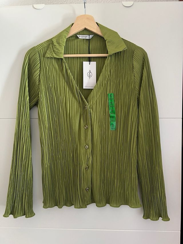 Blusa de botones con textura