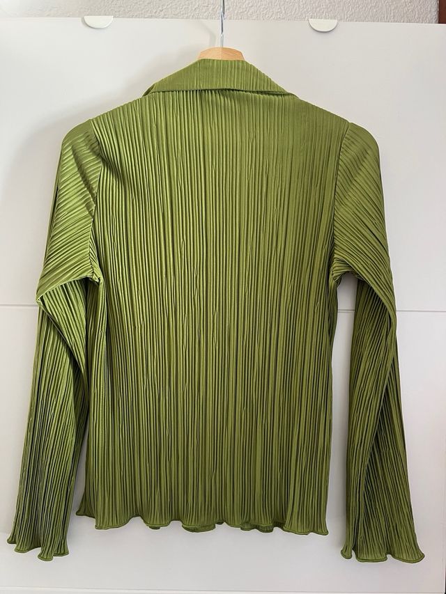 Blusa de botones con textura