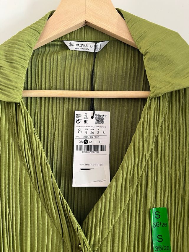 Blusa de botones con textura