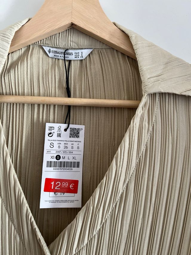 Blusa de botones con textura