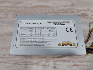 Fuente ZoneEvil ZE-550W (550W)