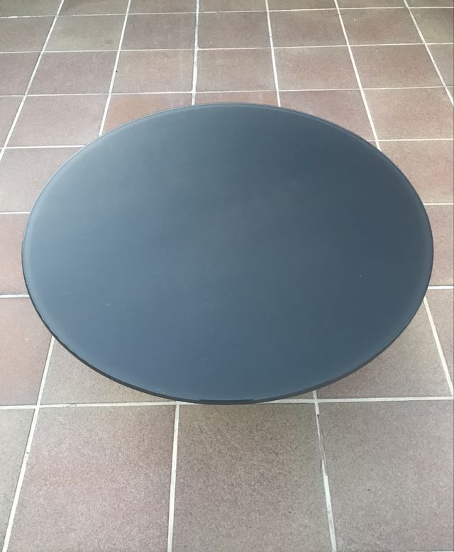 Mesa de centro baja redonda 80 cm