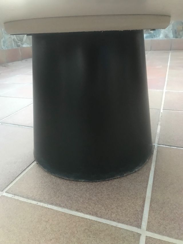 Mesa de centro baja redonda 80 cm