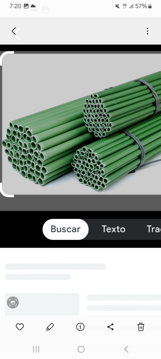 Tutor de plástico 100x0,8 flexible y sólido 