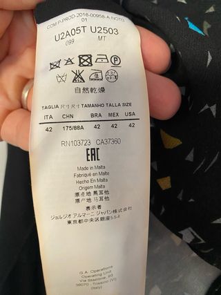 Abito corto Emporio Armani, tg. 42