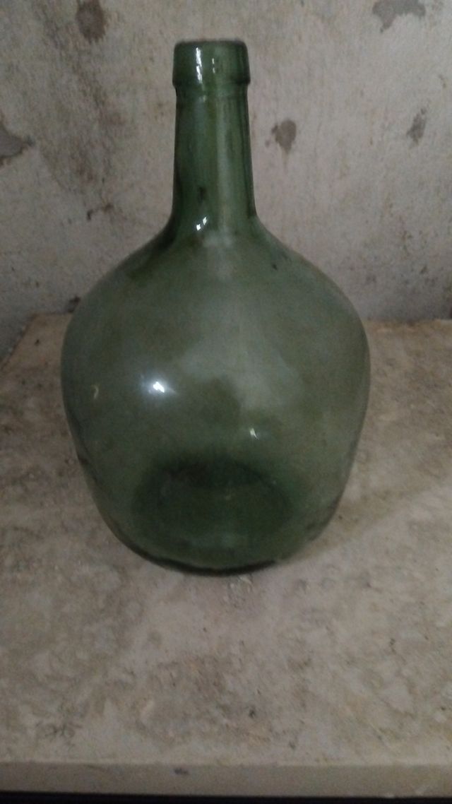 Garrafa de vidrio verde 8 litros 