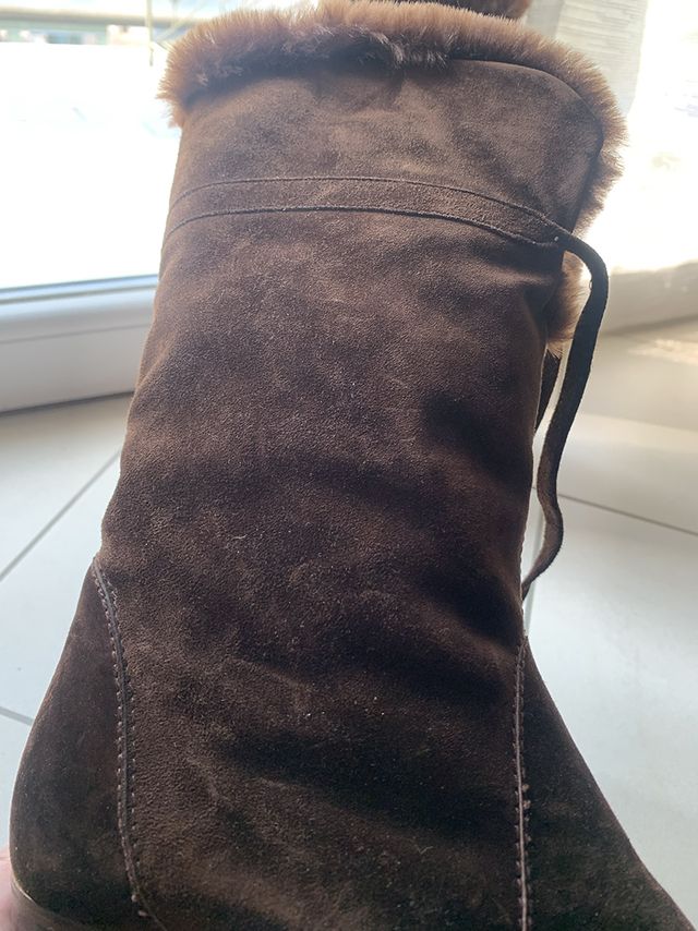 stivaletti camoscio, lapel, lana