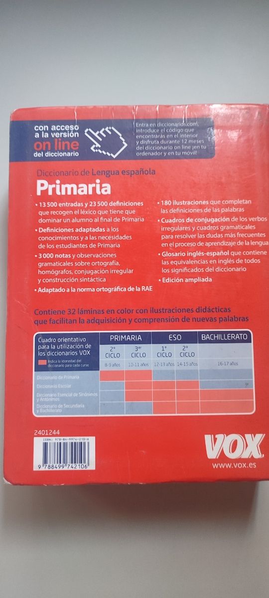 Diccionario primaria Vox