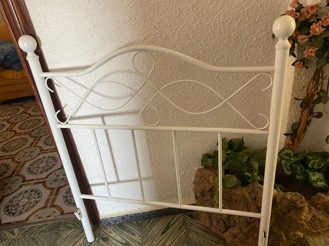 Cama forja blanca