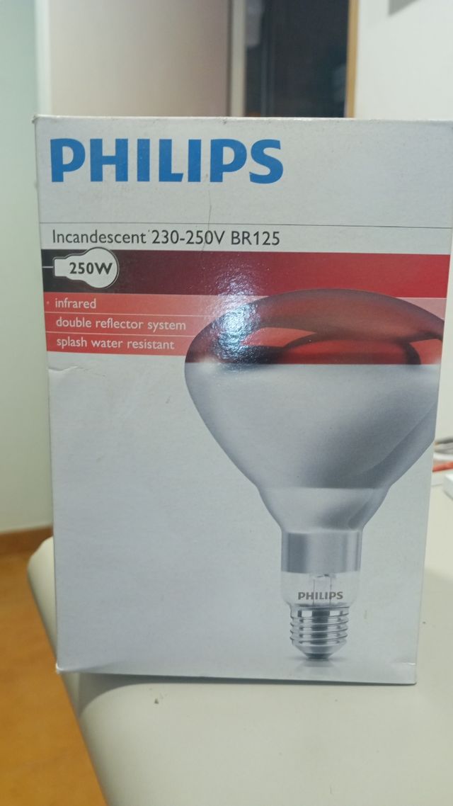 Bombilla lampara de calor