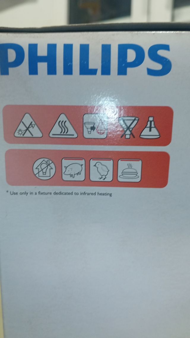 Bombilla lampara de calor